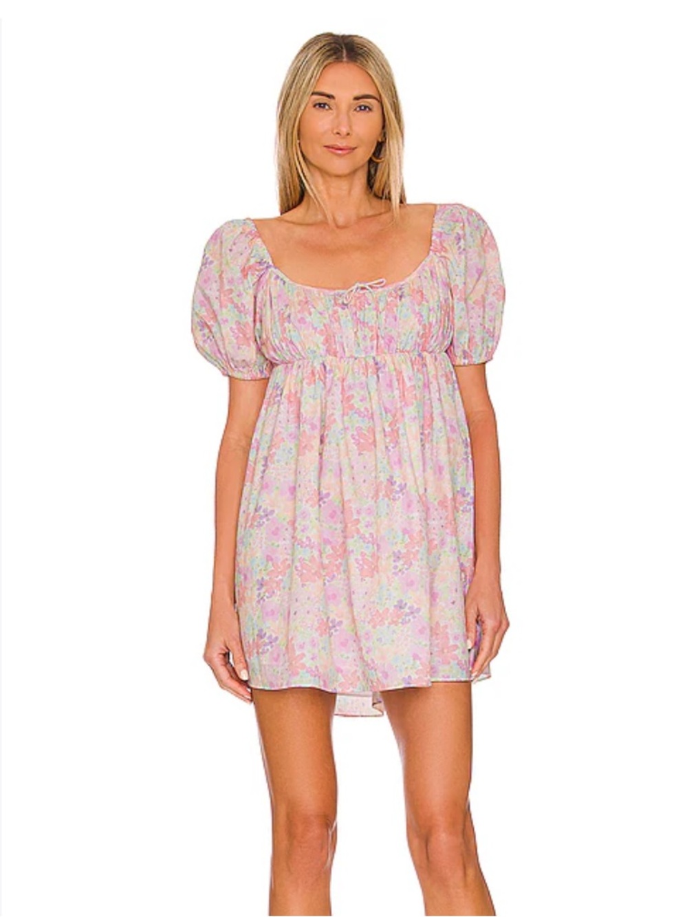 ·For Love and Lemons· Kennedy floral babydoll mini dress